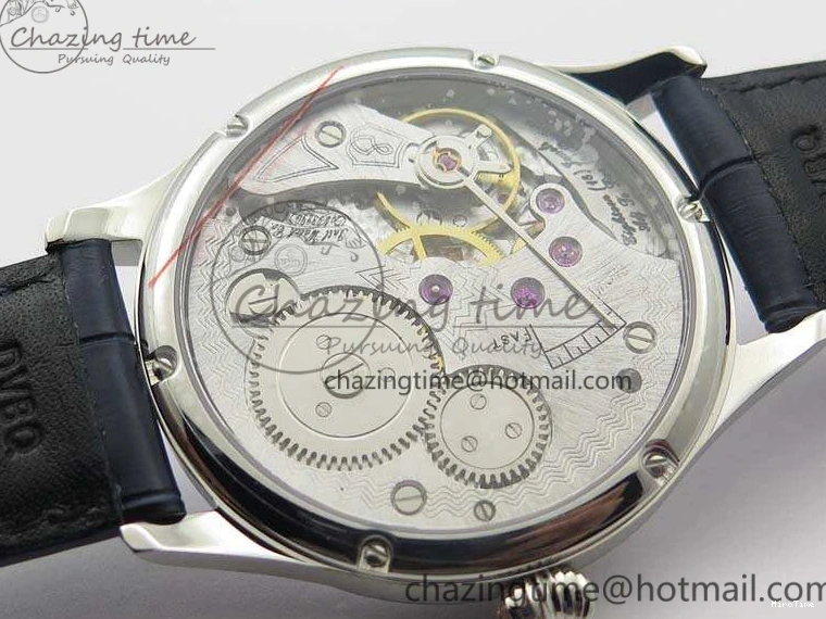 MIROTIME 0101 Portuguese Fa Jones IW544203 SS GSF 1:1 Best Edition White Dial On Leather Strap Trendsetting 7235